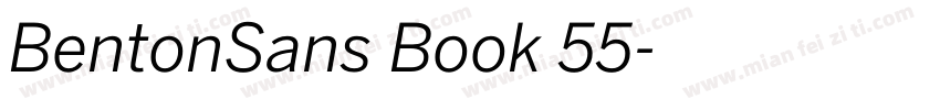 BentonSans Book 55字体转换